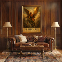 Saint Michael Archangel Spiritual Art Poster