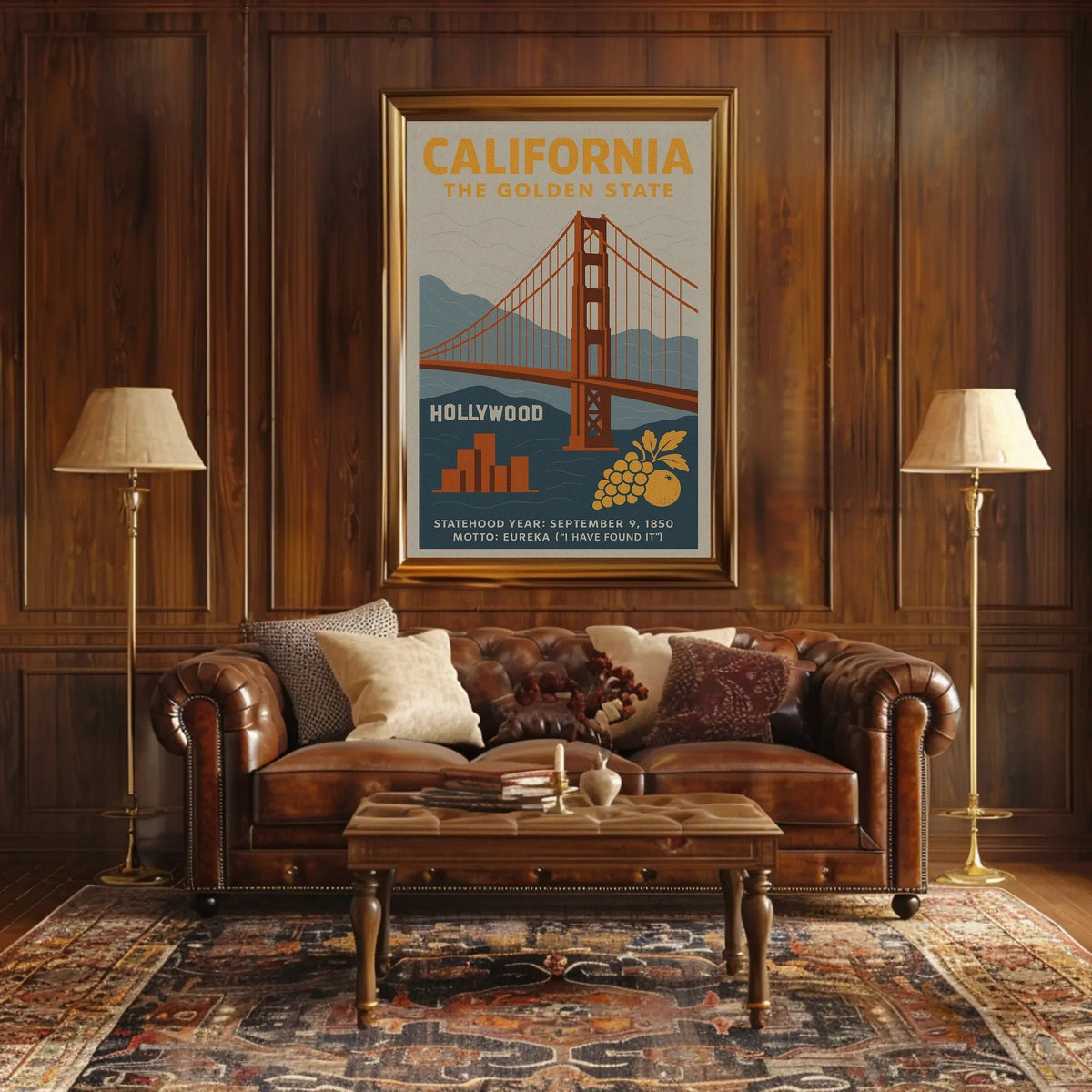 California The Golden State Poster