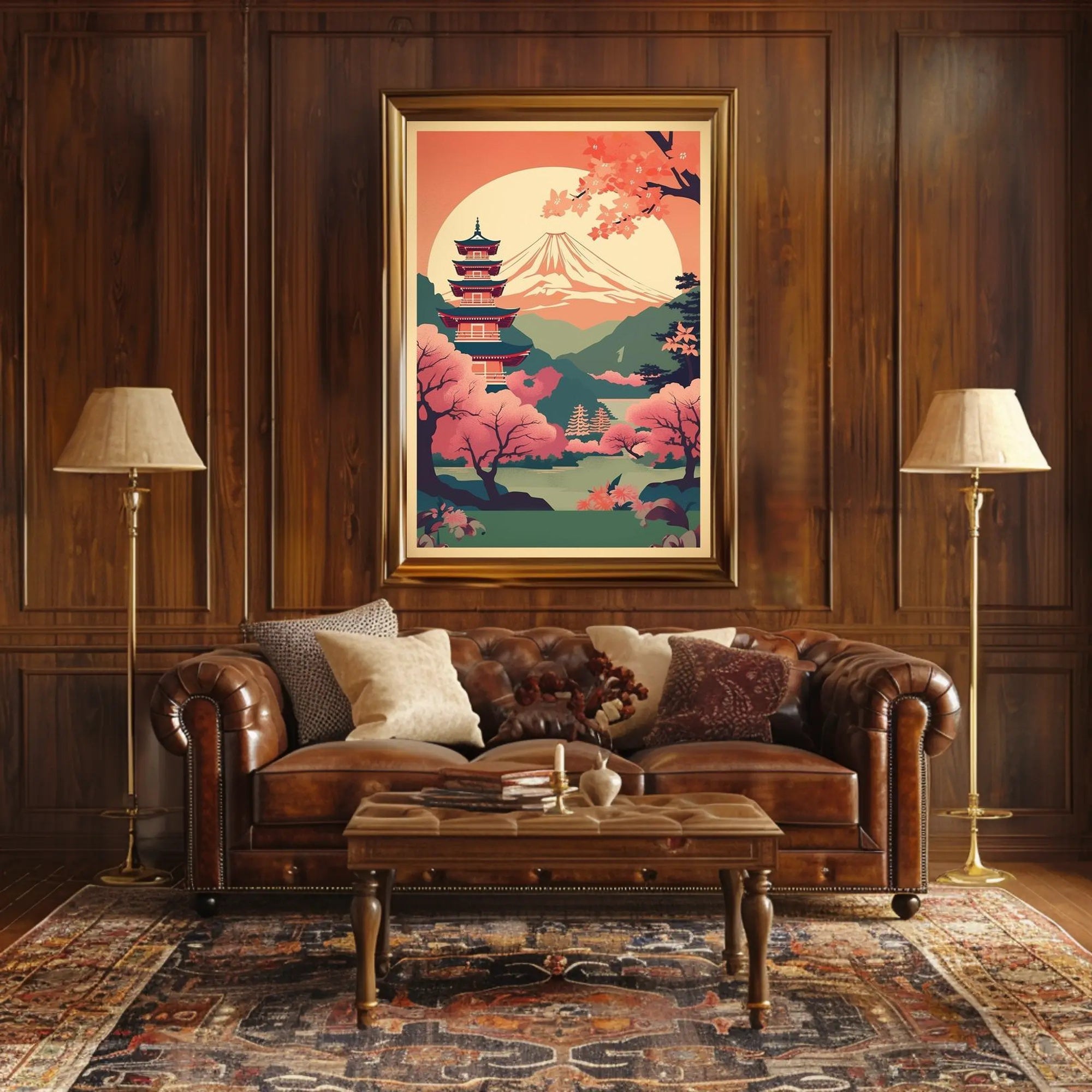 Serene Japanese Landscape Poster