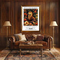 William Morris Exhibition Vintage Floral Heritage Poster