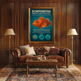 Scorpionfish Natures Jewel of the Sea Poster