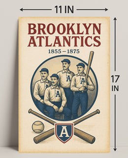 Brooklyn Atlantics Baseball Team Poster PosterGoat