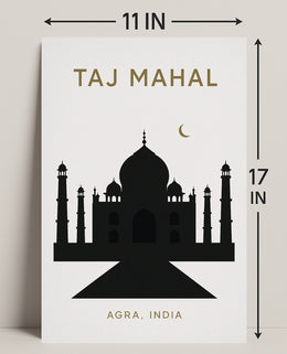 Taj Mahal Agra, India Poster PosterGoat