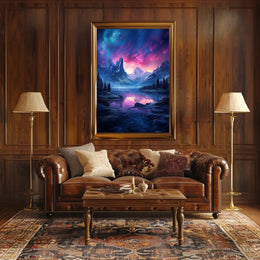 Enchanted Mountain Landscape Poster