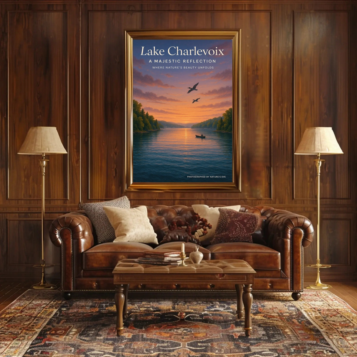Lake Charlevoix A Majestic Reflection Poster