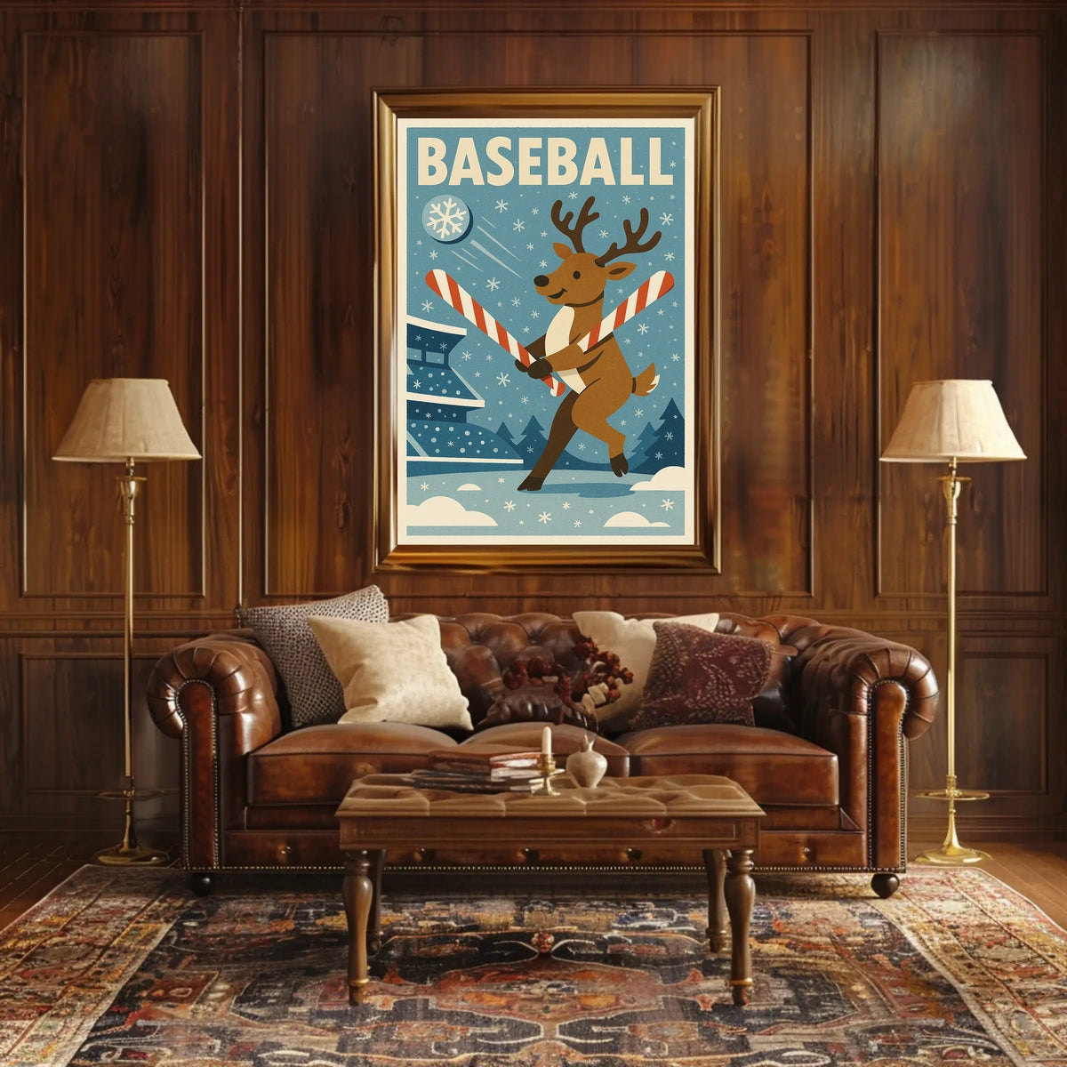 Winter Wonderland Baseball Poster