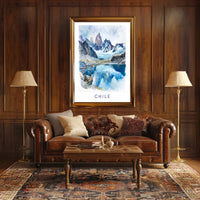 Chile's Majestic Mountainous Landscape Travel Poster PosterGoat