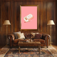 Perfect Match Romantic Whimsical Modern Illustration Poster PosterGoat