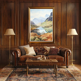 Tranquil Mountain Landscape Poster PosterGoat