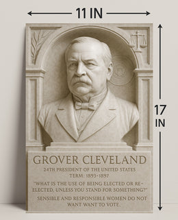 Grover Cleveland 24th President Wall Art Print PosterGoat