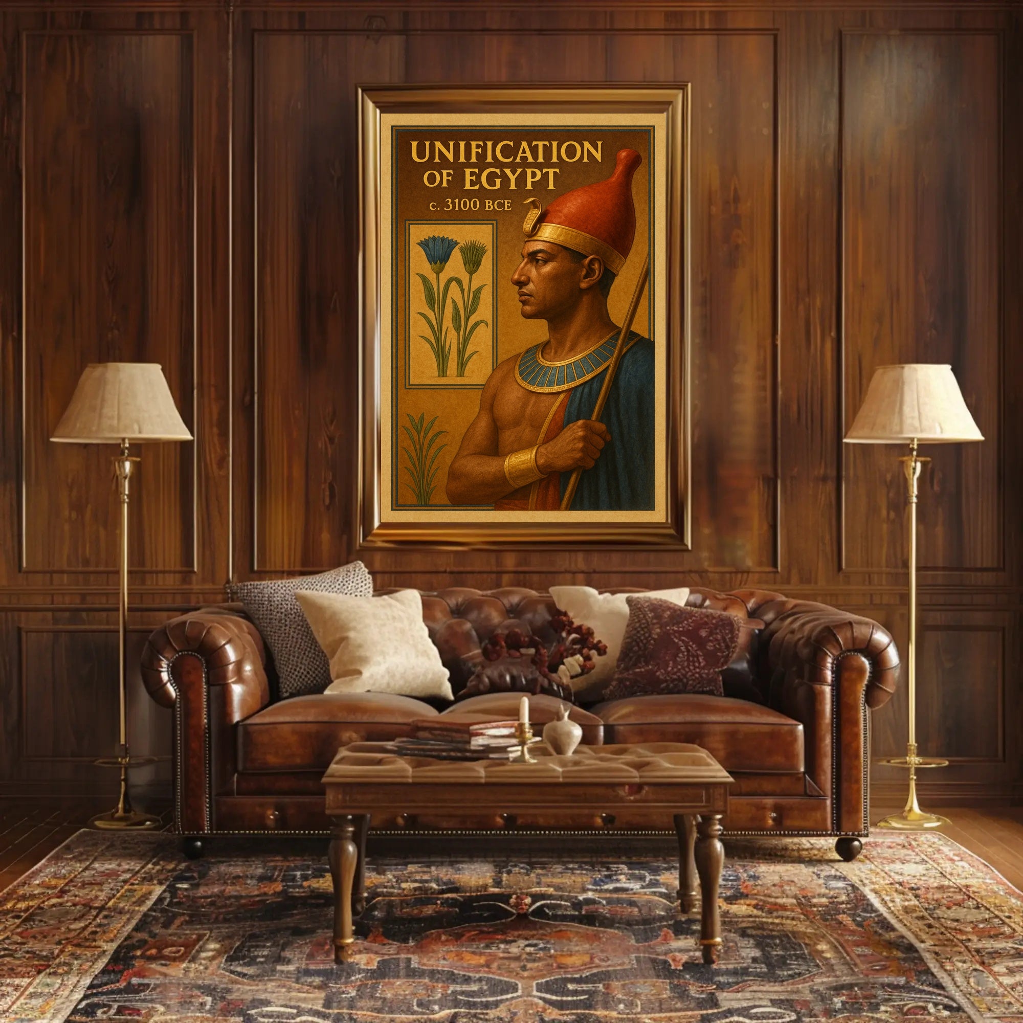 Unification of Egypt c. 3100 BCE Poster PosterGoat