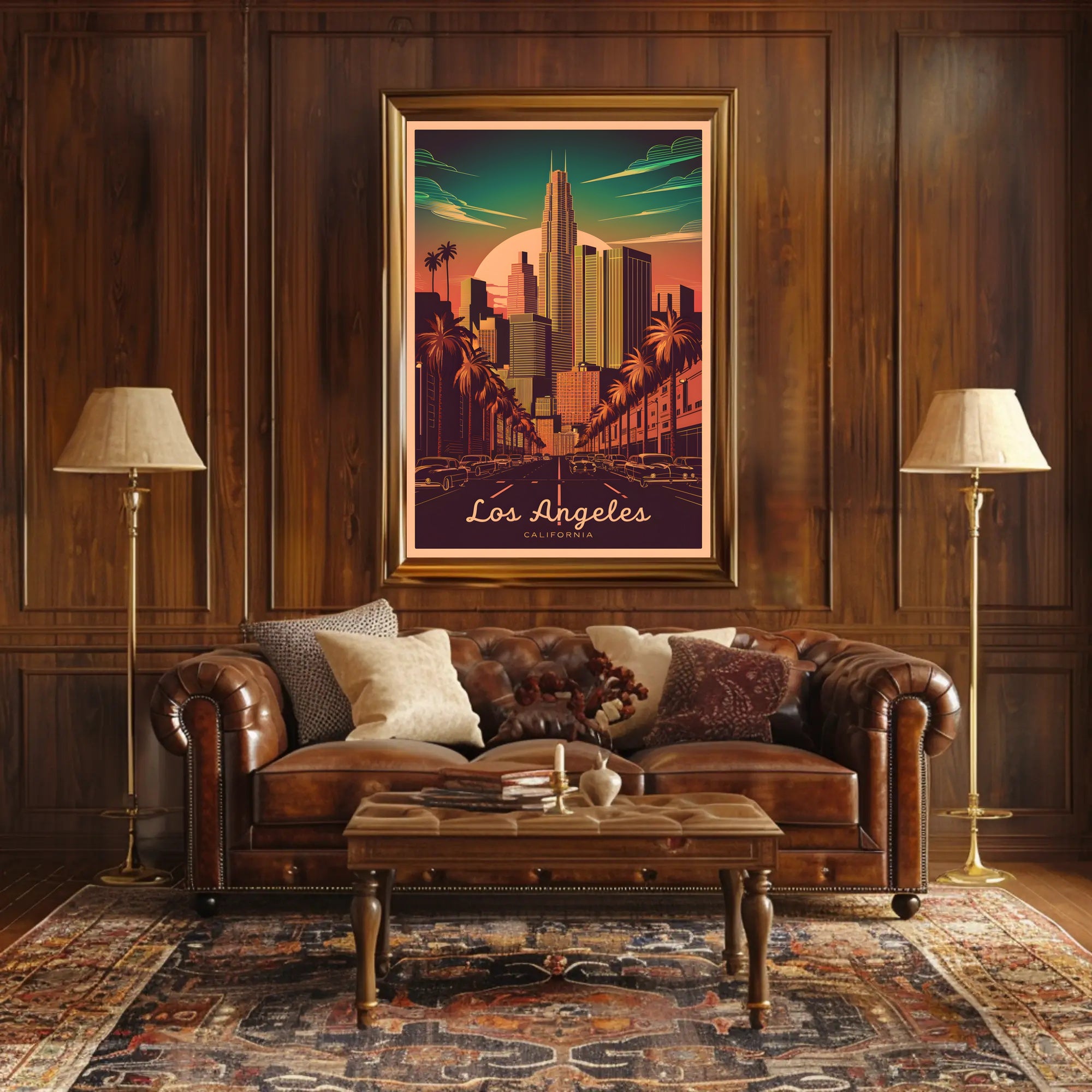 Los Angeles Cityscape Poster