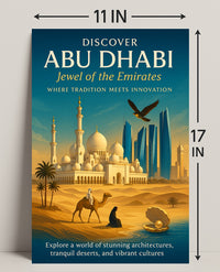 Journey Through Abu Dhabi's Timeless Beauty Travel Poster