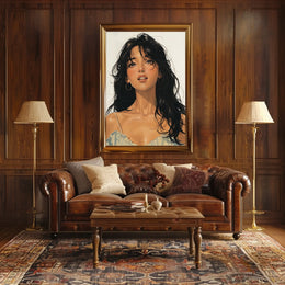 Enigmatic Portrait Poster
