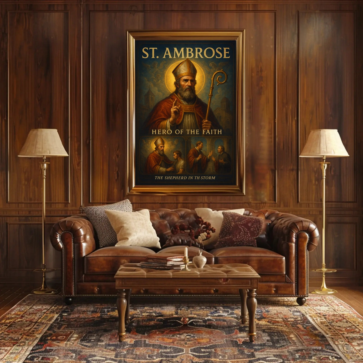St. Ambrose Hero Of The Faith Poster