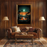 Futuristic Oasis Poster