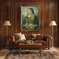 Saint Gertrude The Great Poster