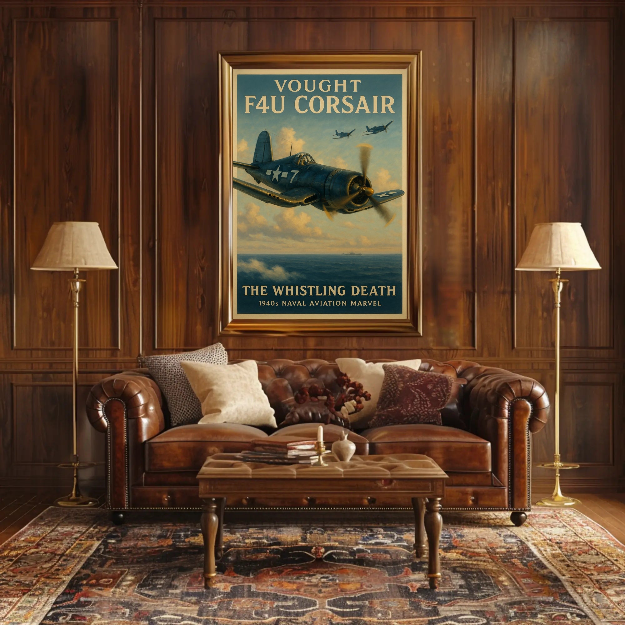 Vought F4U Corsair: The Whistling Death Poster