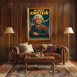 Albert Einstein Theory Of Relativity Poster