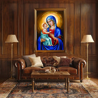 Jesus and Mother Mary Poster