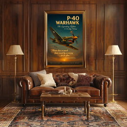 P-40 Warhawk Legendary Fighter Poster