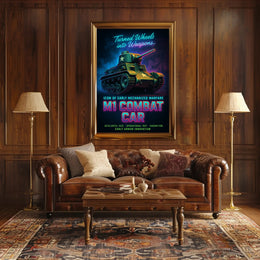 M1 Combat Car Icon of Early Mechanized Warfare Poster PosterGoat