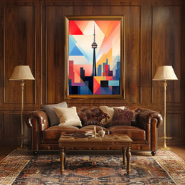 Geometric Skyline Poster