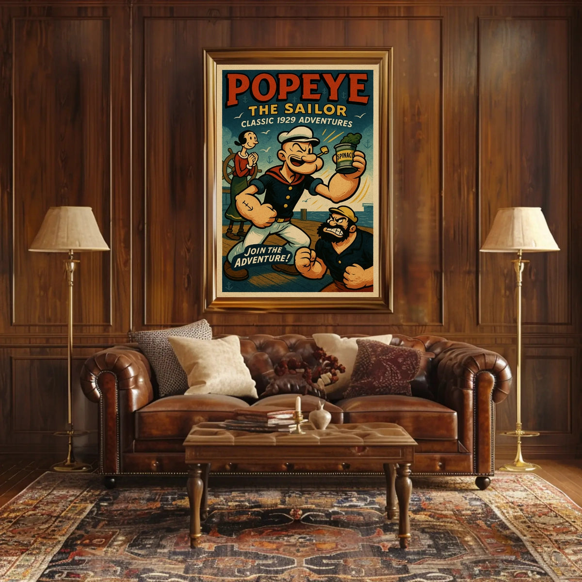 Popeye the Sailor Classic 1929 Adventures Poster