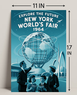 Explore the Future - New York World's Fair 1964 Poster PosterGoat