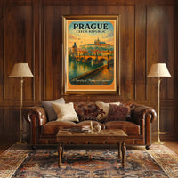 Prague A Tapestry of History and Elegance Poster