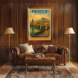Prague A Tapestry of History and Elegance Poster