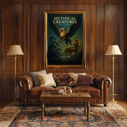 Mythical Creatures Epic Fantasy Poster