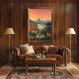 Busan Scenic View Travel Poster