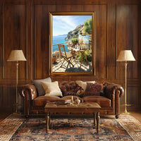 Serene Mediterranean Artists’ Retreat Travel Poster