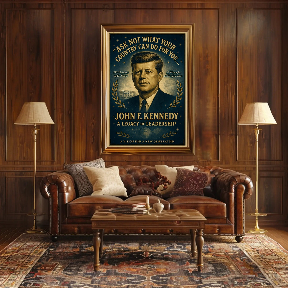 Leadership Legacy: Vintage Presidential Inspiration Poster