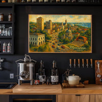 Monrovia Cityscape Vibrant Wanderlust Photography Poster