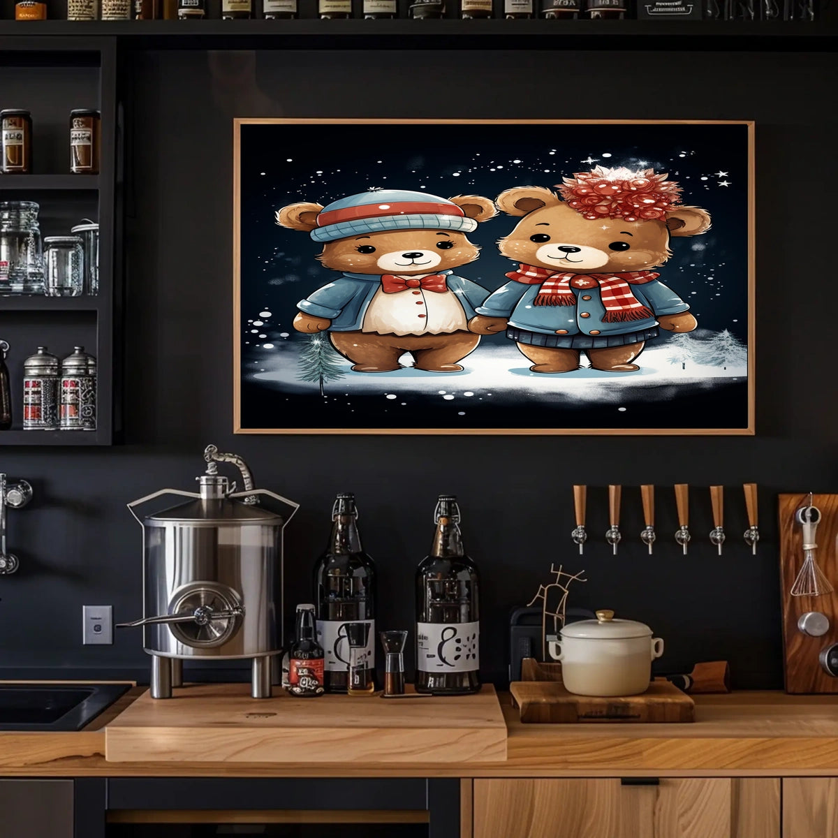 Winter Wonderland Bears Poster