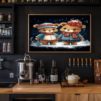 Winter Wonderland Bears Poster