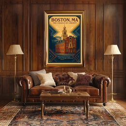Boston Cradle of Liberty Urban or Cityscape Poster