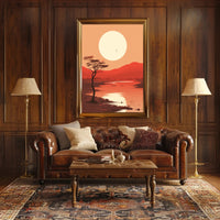 Tranquil Sunset Over The Savannah Poster