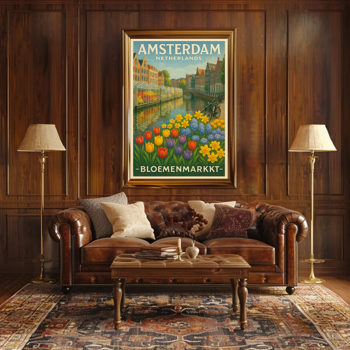 Amsterdam Bloemenmarkt Poster