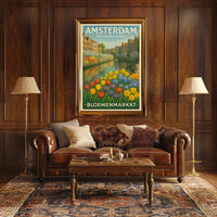 Amsterdam Bloemenmarkt Poster