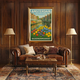 Amsterdam Bloemenmarkt Poster