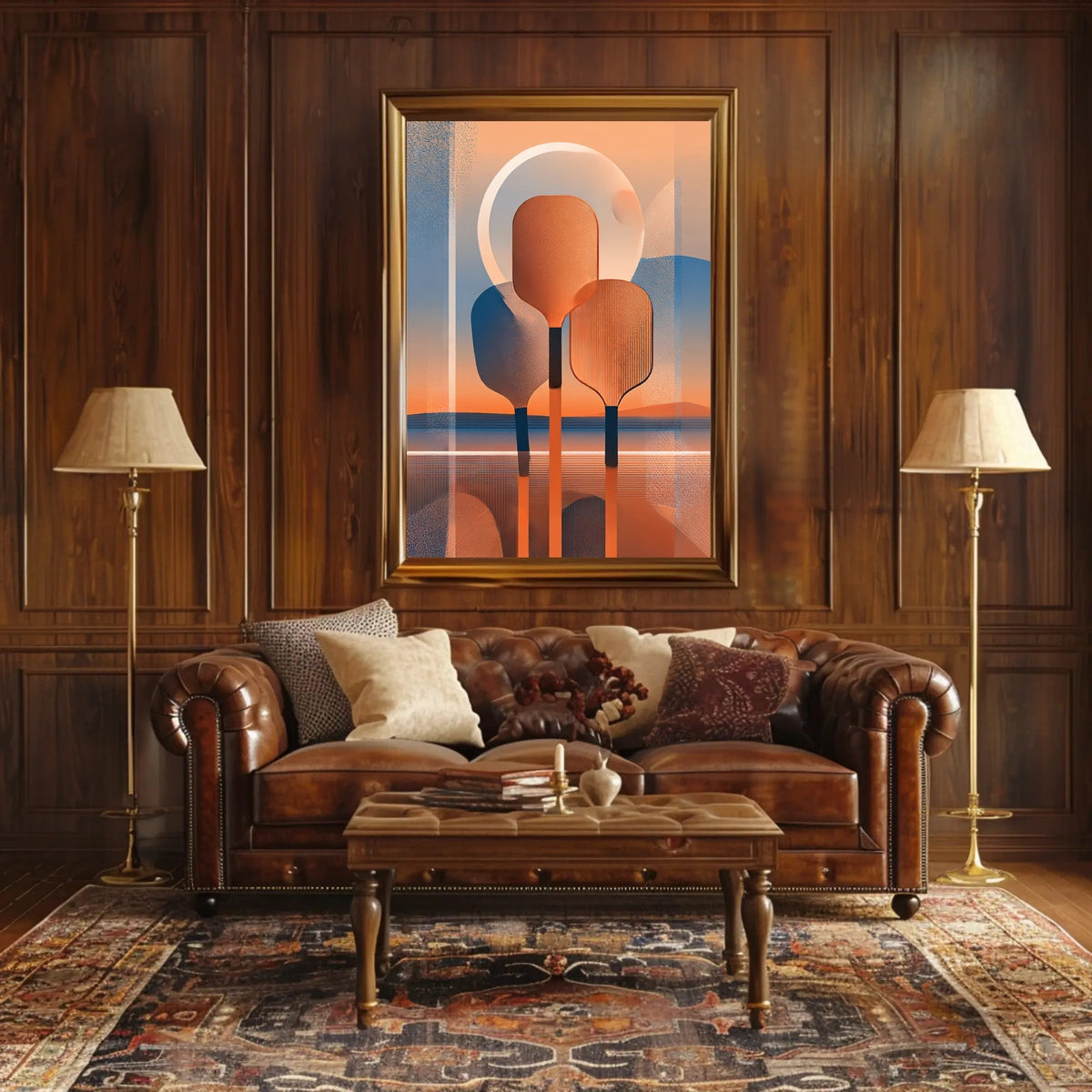 Abstract Sunset Reflections Poster