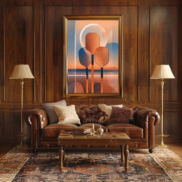 Abstract Sunset Reflections Poster