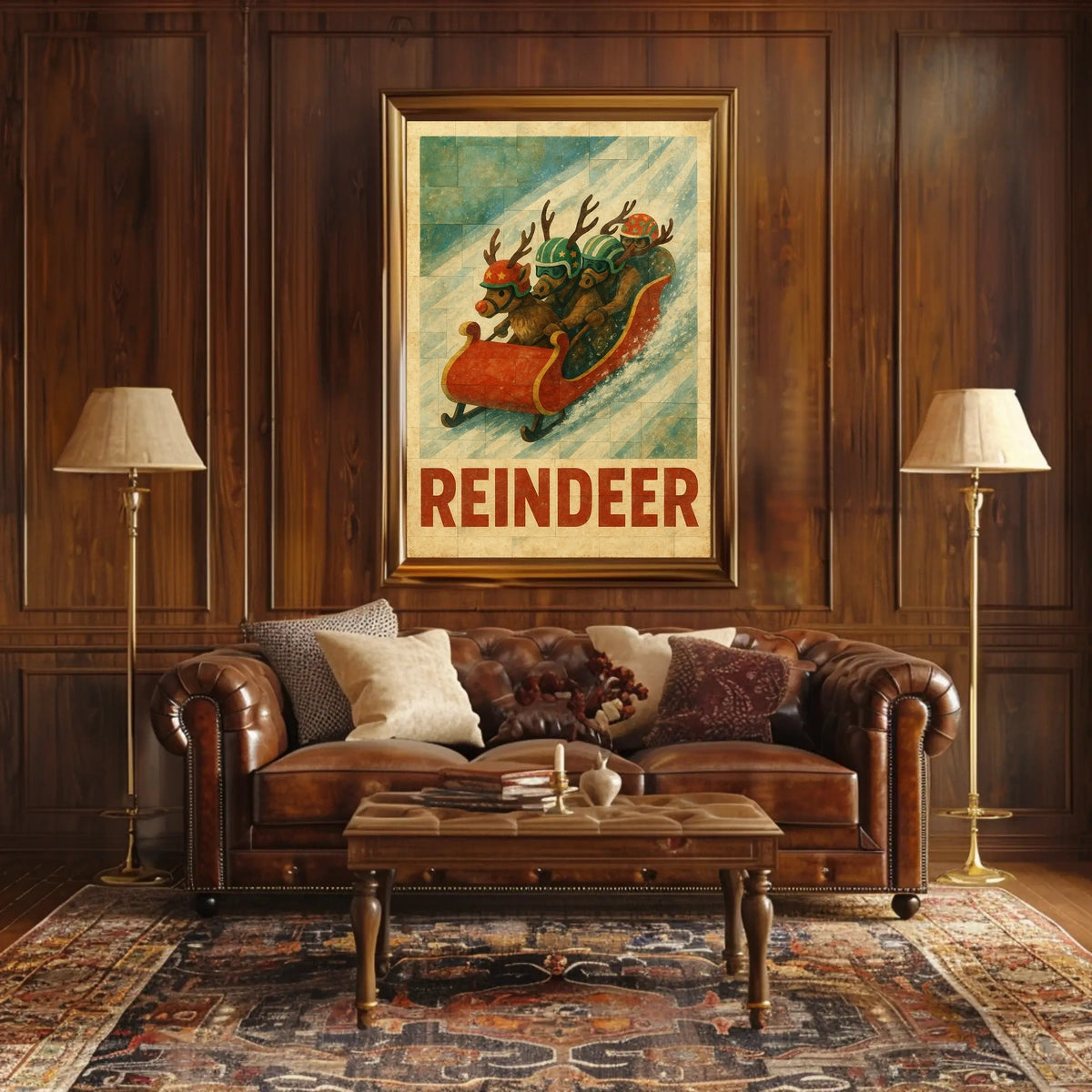 Reindeer Racing Adventure Poster