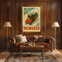 Reindeer Racing Adventure Poster