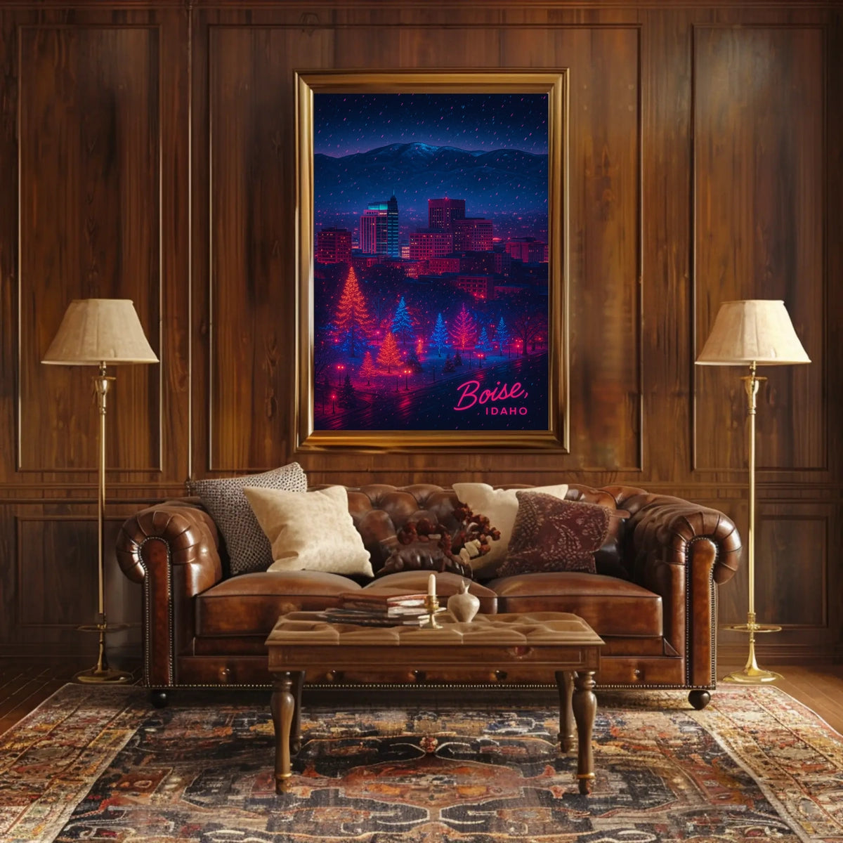 Boise, Idaho Winter Wonderland Poster