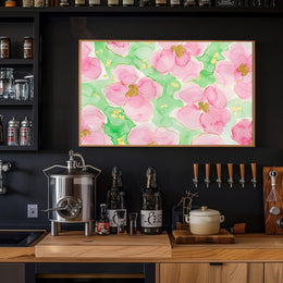 Floral Watercolor Delight Poster