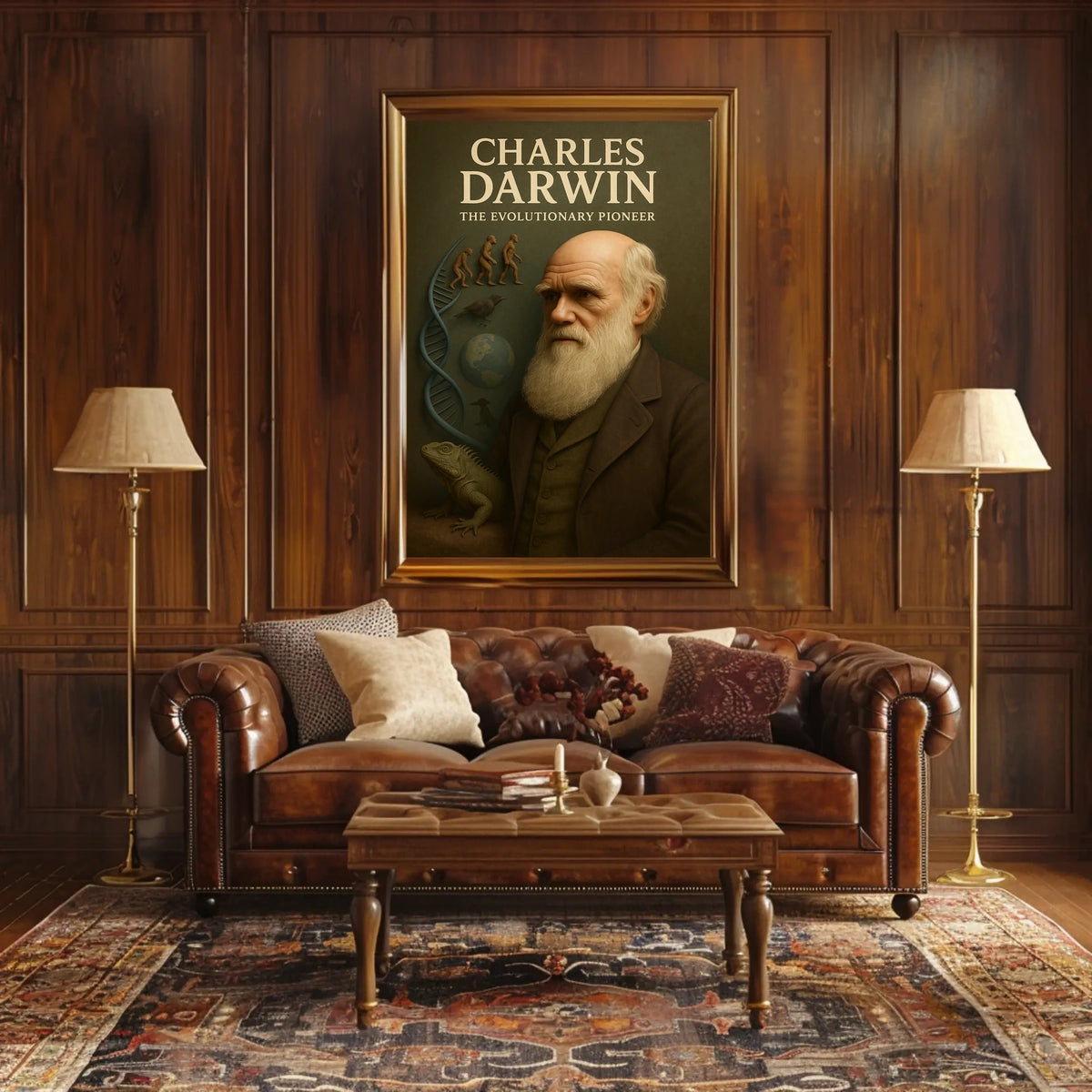 Charles Darwin The Evolutionary Poster